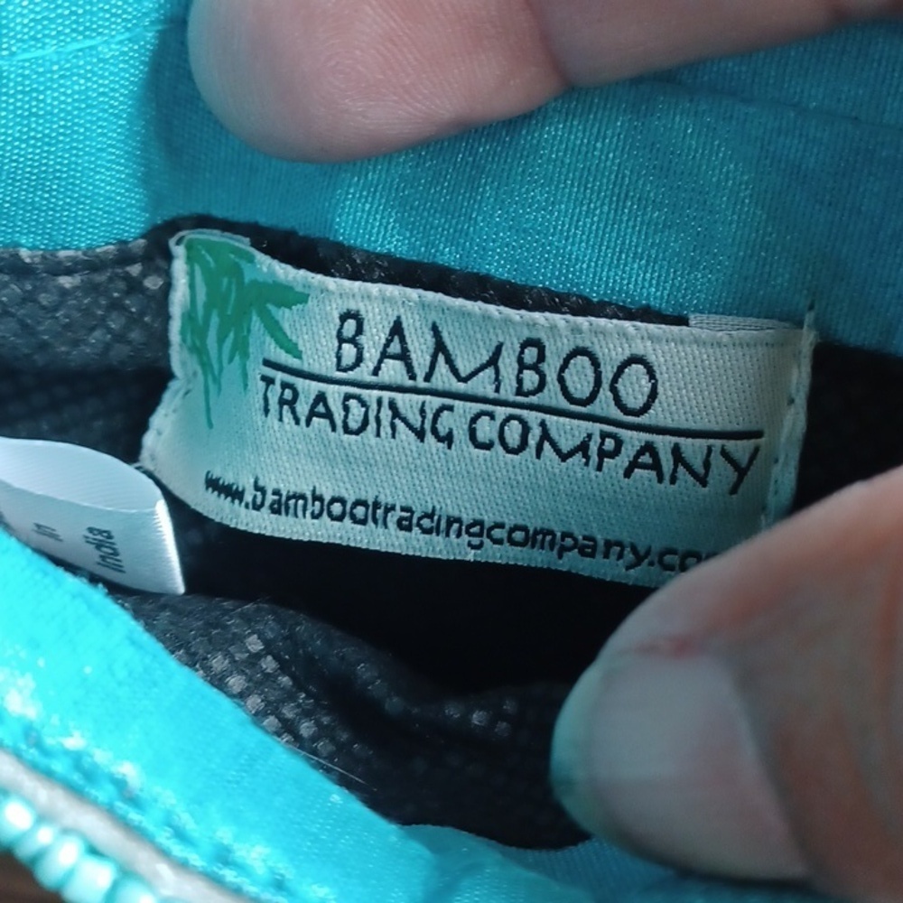 Bamboo Trading Company Beaded Horseshoe Club Bag, 8x5, Turquoise - Picture 7 of 7